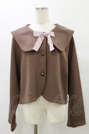 画像: m petit by misako / サンリオキャラクターズコラボ マイメロディセーラーカーディガン LL ブラウン H-25-10-06-047-LO-TO-NS-ZH