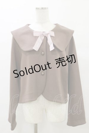 画像: m petit by misako / サンリオキャラクターズコラボ マイメロディセーラーカーディガン LL ブラウン H-25-10-06-047-LO-TO-NS-ZH
