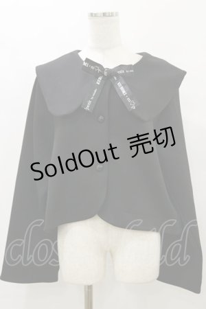 画像: m petit by misako / サンリオキャラクターズコラボ クロミセーラーカーディガン LL ブラック H-25-10-06-048-LO-TO-NS-ZH