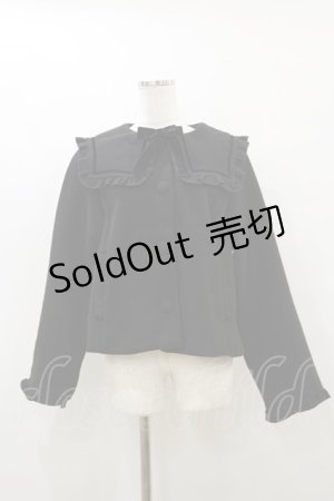 画像: m petit by misako / AM*セーラーショートコート LL ブラック H-25-10-07-049-LO-CO-NS-ZH