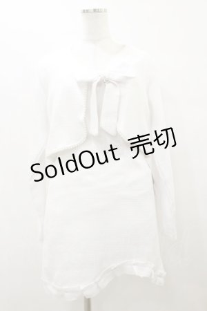 画像: Ank Rouge / ツイードワンピース&ジャケットSET M ホワイト H-25-10-07-066-CA-OP-NS-ZH