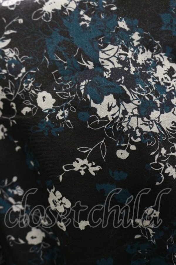 画像3: axes femme / オーガンジーフラワーワンピース Free ブラック H-25-10-07-076-AX-OP-NS-ZH (3)