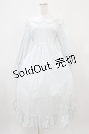 画像: Maria pipi / コットンフラットレースドレス Free サックス H-25-10-07-1029-EL-TO-NS-ZH