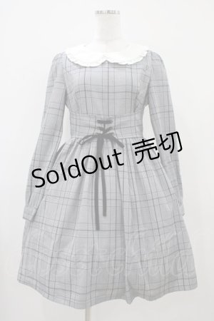 画像: Ank Rouge / チェックワンピース M ブラック H-25-10-07-1031-CA-OP-NS-ZH