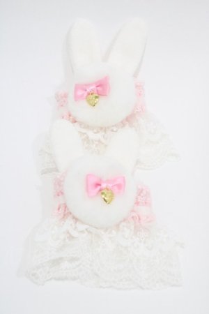 画像: Angelic Pretty / Bunny Pomponお袖とめ  オフ/ピンク H-25-10-07-1005-AP-ZA-NS-ZH