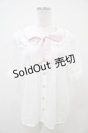 画像: Amavel / 星刺繍衿ブラウス Free オフ H-25-10-07-1052-CA-BL-NS-ZH