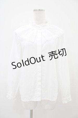 画像: Fi.n.t / コットンレースケープブラウス Free OFFWHITE H-25-10-07-1055-CA-BL-NS-ZH