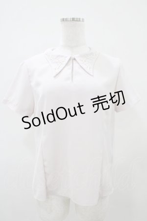 画像: an another angelus / 襟刺繍ブラウス Free PINK H-25-10-07-1058-CA-BL-NS-ZH