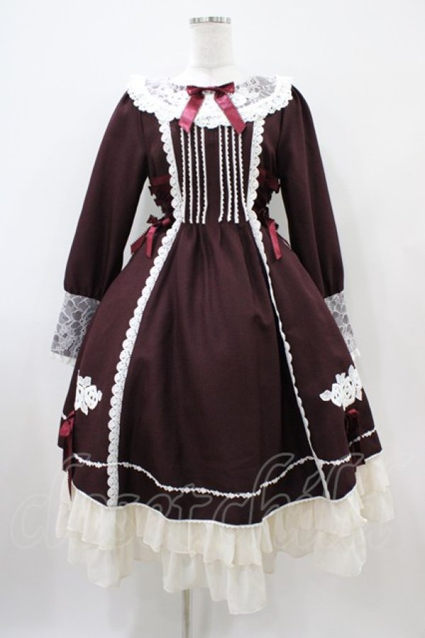 画像1: BABY,THE STARS SHINE BRIGHT / Maria Rosa Misticaワンピース Free ボルドー H-25-10-07-1020-BA-OP-NS-ZH (1)