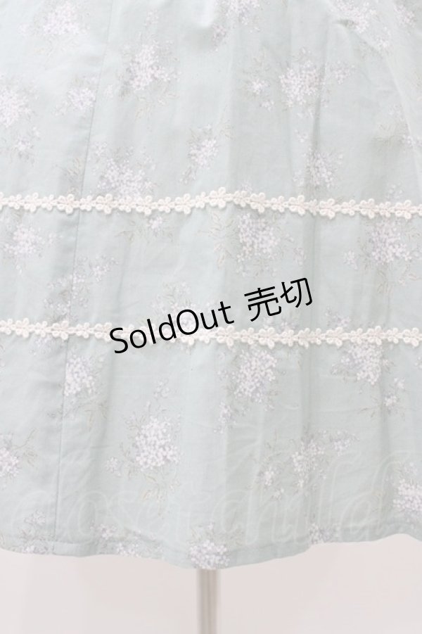 画像5: Innocent World / 小さなお花のワンピース サイズ表記なし ミスティーブルー×生成/Misty Blue×Beige H-25-10-07-1021-IW-OP-NS-ZH (5)