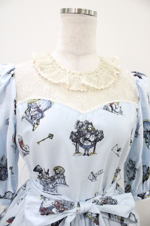 画像4: Victorian maiden / ALICE Classic レーシードールドレス Free サックス H-25-10-07-1022-CL-OP-NS-ZH (4)