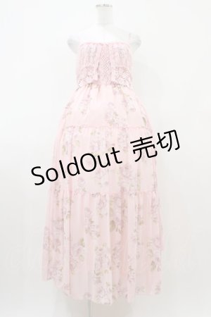 画像: JESUS DIAMANTE / レーシーカリブマキシ 40 秋ぼかし薔薇ピンク H-25-10-07-1025-JE-OP-NS-ZH