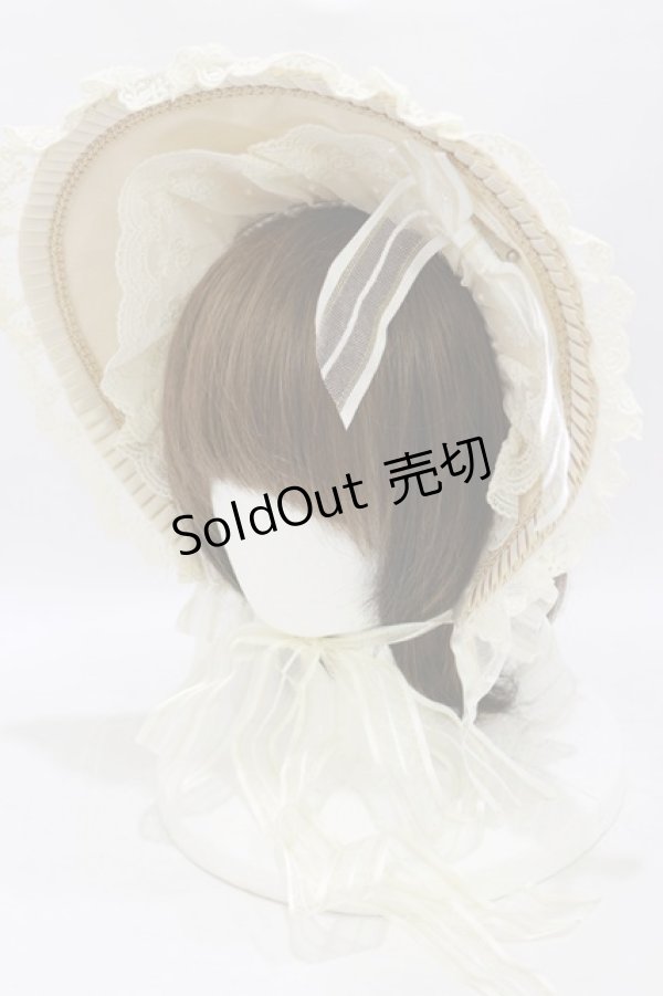 画像1: BABY,THE STARS SHINE BRIGHT / ミカエルの祝福ドールボンネット  生成り H-25-10-07-016-BA-AC-NS-ZH (1)