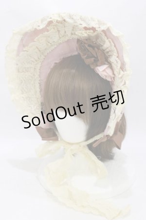 画像: ALICE and the PIRATES / Poison de lamour 柄ボンネット  ローズ（ピンク） H-25-10-07-017-PA-AC-NS-ZH