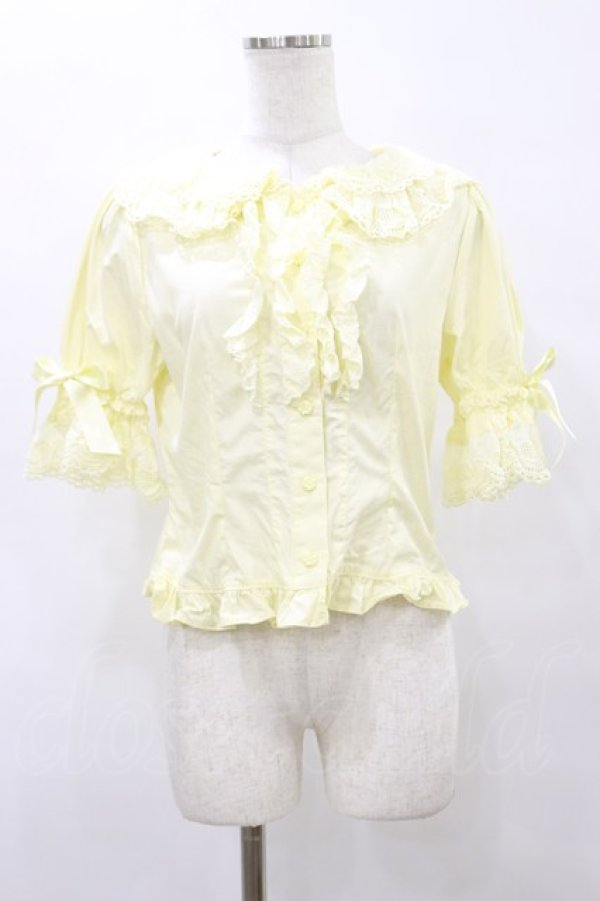 画像1: BABY,THE STARS SHINE BRIGHT / Bee My Sweet Honeyブラウス Free イエロー H-25-10-07-038-BA-BL-NS-ZH (1)