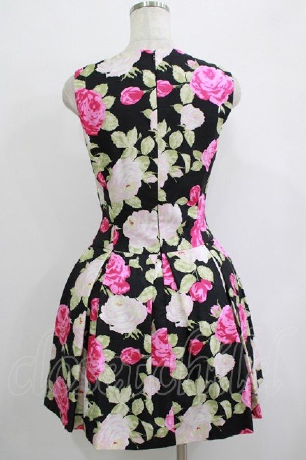 画像3: JESUS DIAMANTE / ロマンスドールワンピII 38 JAPONローズ柄黒 H-25-10-08-029-JE-OP-NS-ZH (3)