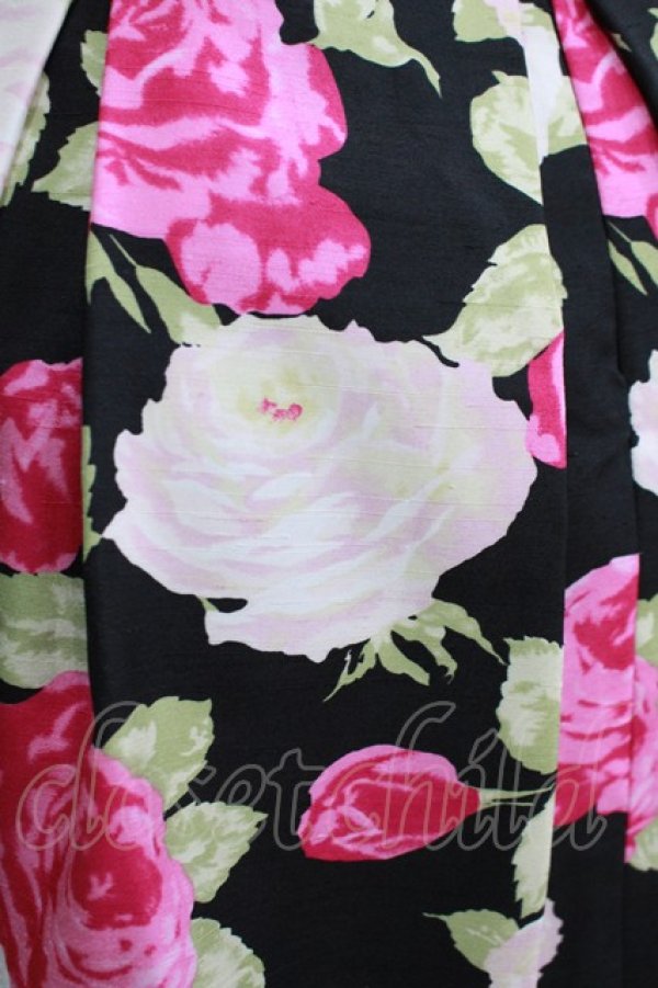 画像4: JESUS DIAMANTE / ロマンスドールワンピII 38 JAPONローズ柄黒 H-25-10-08-029-JE-OP-NS-ZH (4)