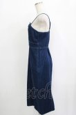 画像2: an another angelus / 配色ステッチデニムタイトジャンパースカート Free INDIGO H-25-10-08-034-CA-OP-NS-ZH (2)