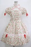 画像1: Angelic Pretty / いちご柄ワンピース Free オフ H-25-10-08-004-AP-OP-NS-ZH (1)