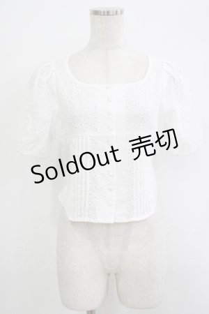 画像: an another angelus / バックリボンコットンレースブラウス Free OFF WHITE H-25-10-08-047-CA-BL-NS-ZH