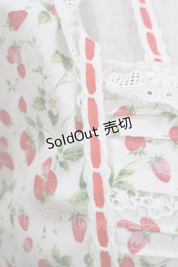 画像4: Angelic Pretty / いちご柄ワンピース Free オフ H-25-10-08-004-AP-OP-NS-ZH (4)