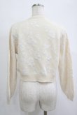 画像3: an another angelus / ローズふくれジャガードニットカーディガン Free IVORY H-25-10-08-051-CA-TO-NS-ZH (3)
