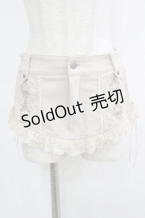 画像: Ozz Croce / 薔薇刺繍オーバーカマーベルト  ベージュ H-25-10-08-1037-OO-ZA-KB-ZH