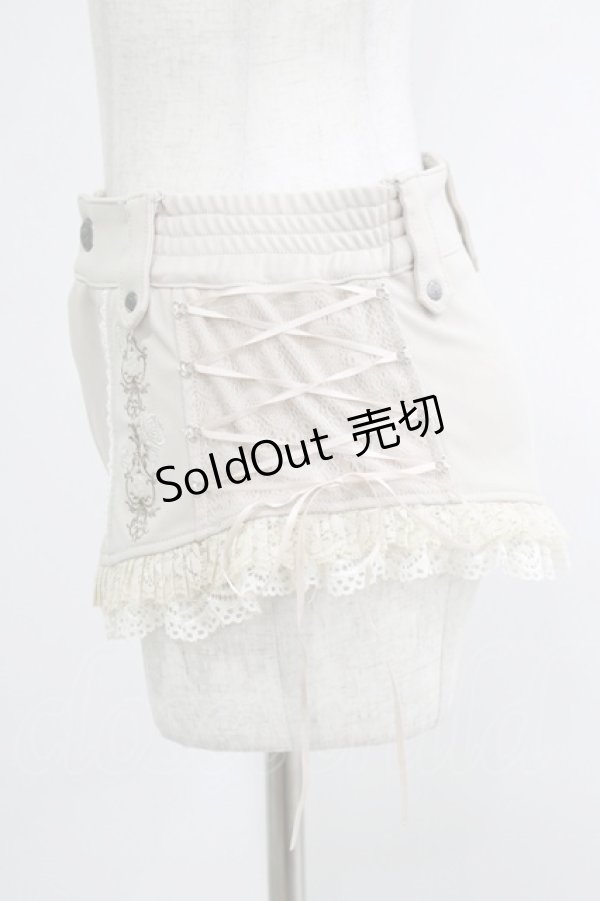 画像2: Ozz Croce / 薔薇刺繍オーバーカマーベルト  ベージュ H-25-10-08-1037-OO-ZA-KB-ZH (2)