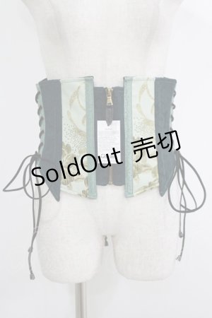 画像: Qutie Frash / レースアップコルセット  緑 H-25-10-08-1038-QU-ZA-KB-ZH