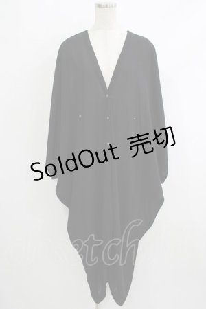 画像: Rozen Kavalier / 羽根刺繍シアーカーディガン  黒 H-25-10-08-1047-OO-TO-KB-ZH