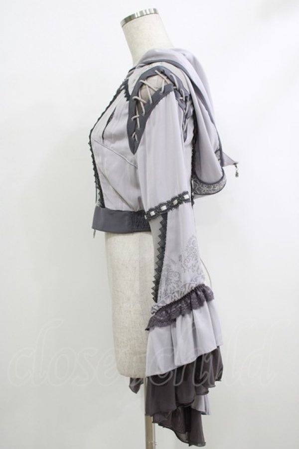 画像2: Ozz oneste / Mermaid Roseボレロ  グレー H-25-10-08-1061-OO-TO-KB-ZH (2)