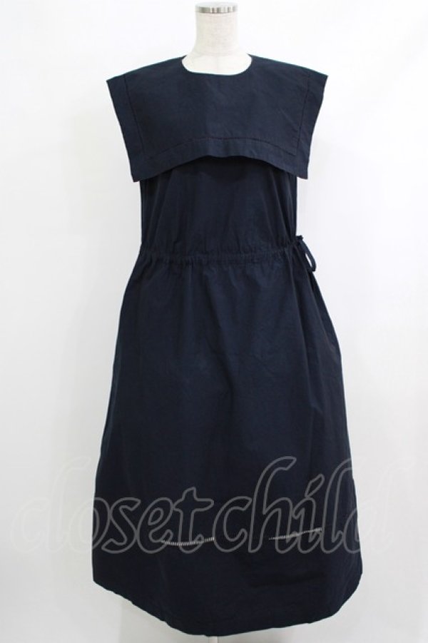 画像1: Jane Marple Dans Le Salon / ヴィンテージマリンカラードレス  ネイビー H-25-10-08-1007-JM-OP-KB-ZT104 (1)