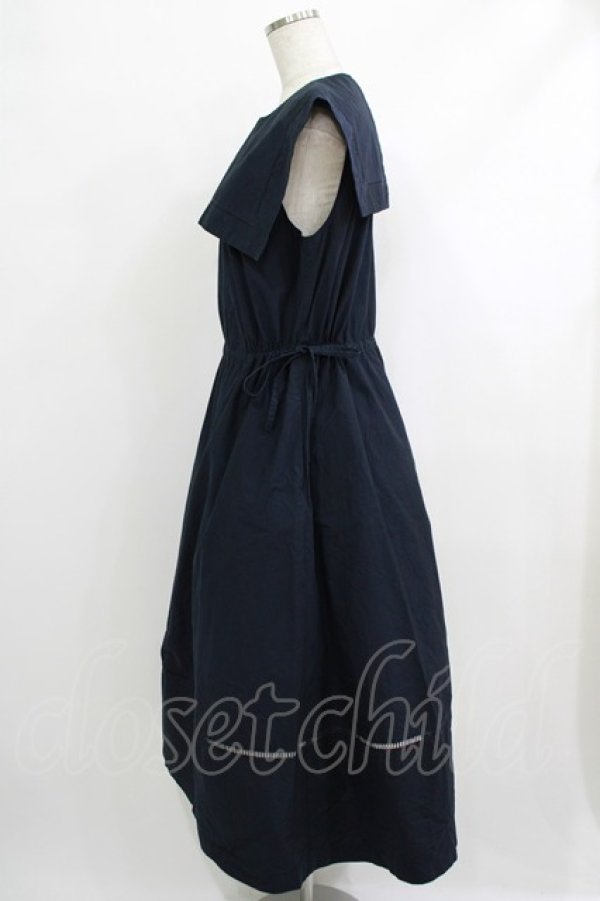画像2: Jane Marple Dans Le Salon / ヴィンテージマリンカラードレス  ネイビー H-25-10-08-1007-JM-OP-KB-ZT104 (2)