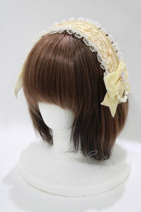 画像1: Triple fortune / クリップ留めヘッドドレス  ゴールド系 H-25-10-08-1078-EL-AC-KB-ZH (1)