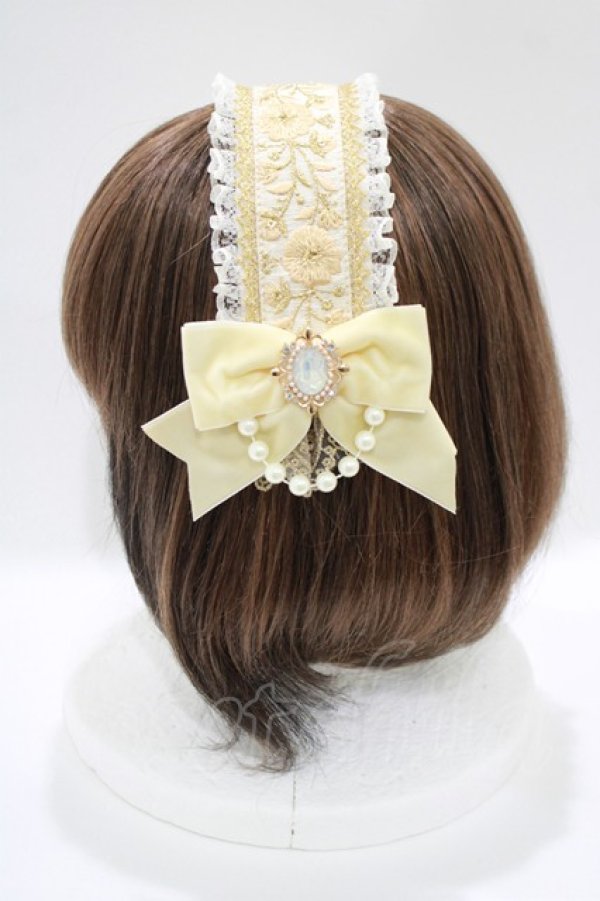 画像2: Triple fortune / クリップ留めヘッドドレス  ゴールド系 H-25-10-08-1078-EL-AC-KB-ZH (2)