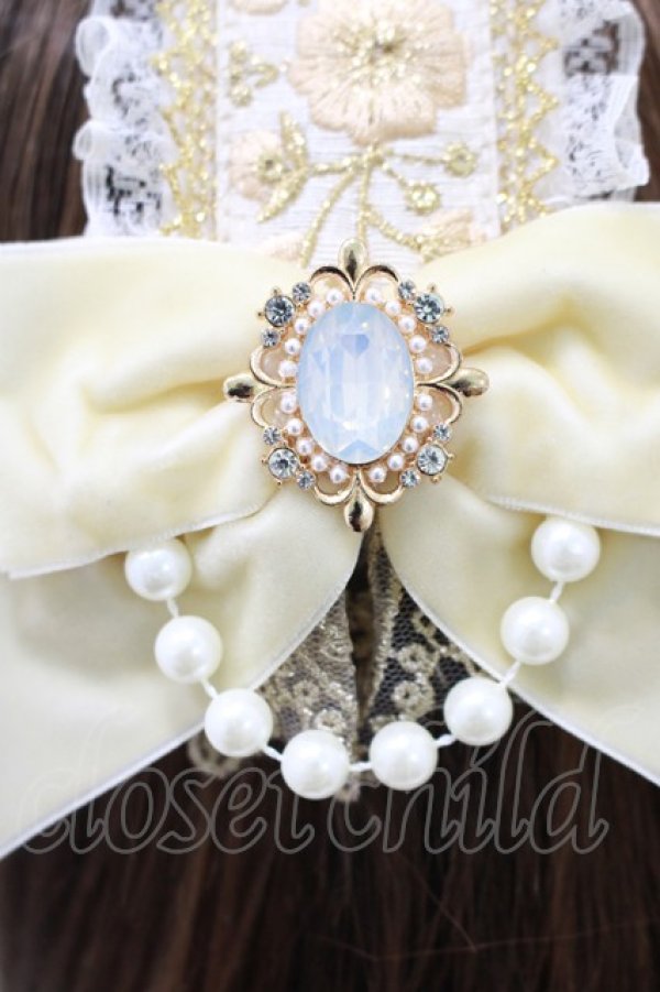 画像4: Triple fortune / クリップ留めヘッドドレス  ゴールド系 H-25-10-08-1078-EL-AC-KB-ZH (4)