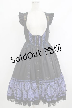 画像: Ozz oneste / Midnight Masqueradeワンピース  ブラック×ネイビー H-25-10-08-1002-OO-OP-KB-ZH