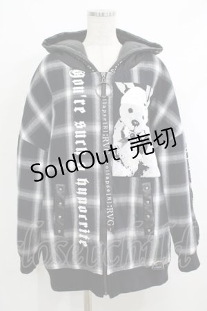 画像: SEX POT ReVeNGe / 中綿ブルゾンパーカー M 黒 H-25-10-08-1012-SP-JA-KB-ZH