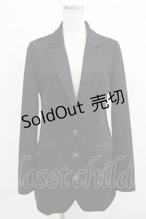 画像: Rozen Kavalier / クラウンボタンロングジャケット  黒 H-25-10-08-1014-OO-JA-KB-ZH
