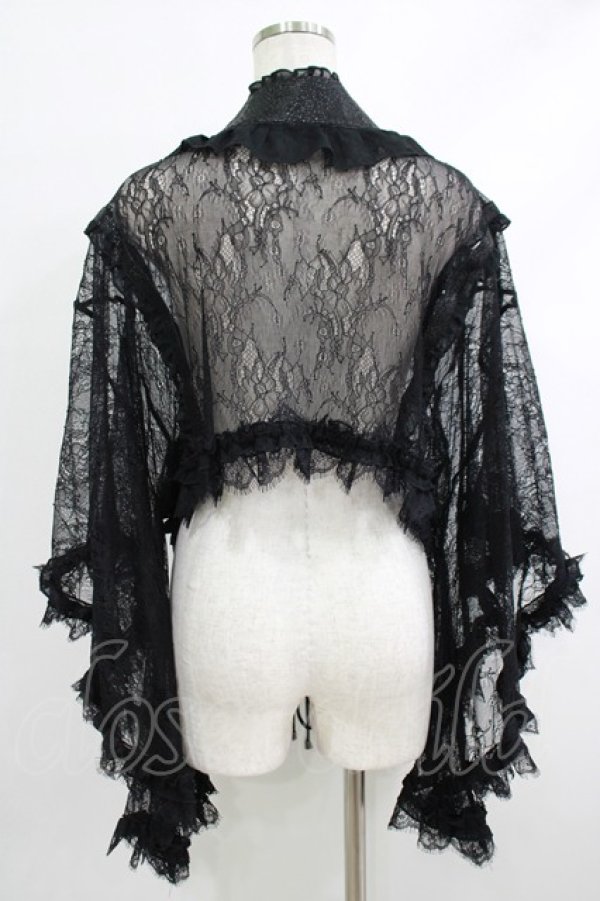 画像3: Qutie Frash / レース着物カーデ  黒 H-25-10-08-1017-QU-TO-KB-ZH (3)