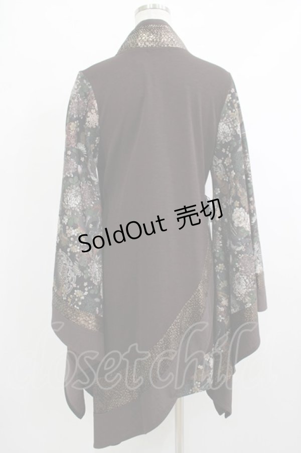 画像3: Qutie Frash / 着物カーデ  茶 H-25-10-08-1020-QU-TO-KB-ZH (3)