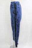 画像2: MALKOMALKA / サイドメッシュ総柄パンツ  ブルー H-25-10-08-1023-PU-PA-KB-ZH (2)