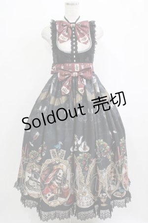 画像: Royal Princess Alice / Dark Alice Tea Party・まくらくらまコラボジャンパースカート Free ブラック H-25-10-08-005-LO-OP-NS-ZH