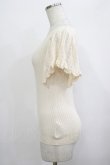 画像2: F&A / 透かし編みラッフルノースリーブニットプルオーバー Free IVORY H-25-10-08-056-LO-TO-NS-ZH (2)