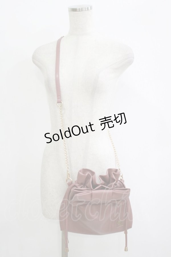 画像1: m petit by misako / AMリボンキンチャクSLD  ピンク H-25-10-08-058-LO-BG-NS-ZH (1)