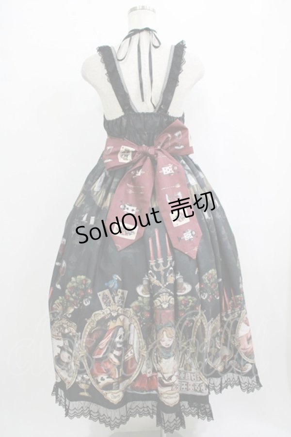 画像3: Royal Princess Alice / Dark Alice Tea Party・まくらくらまコラボジャンパースカート Free ブラック H-25-10-08-005-LO-OP-NS-ZH (3)