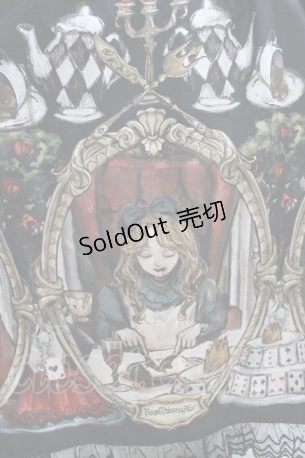 画像4: Royal Princess Alice / Dark Alice Tea Party・まくらくらまコラボジャンパースカート Free ブラック H-25-10-08-005-LO-OP-NS-ZH (4)