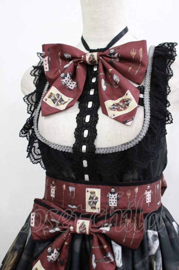 【mm】 Princess Alice ジャンパースカート Wrapping Ribbon Cat・ねこ助コラボ ジャンパースカート(ブルー