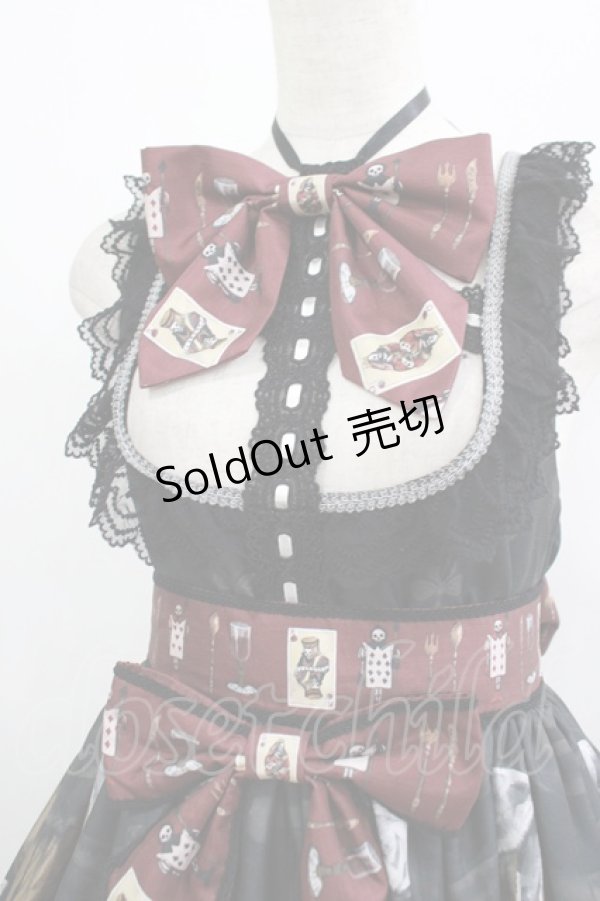 画像5: Royal Princess Alice / Dark Alice Tea Party・まくらくらまコラボジャンパースカート Free ブラック H-25-10-08-005-LO-OP-NS-ZH (5)