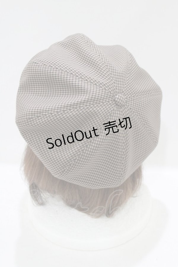 画像2: Fi.n.t / チェック柄キャスケット  BROWN H-25-10-08-075-CA-AC-NS-ZH (2)